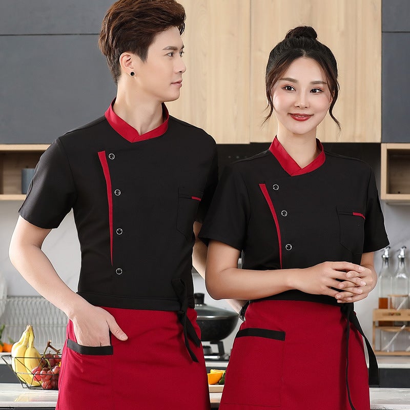 Chef'S Work Clothes Men'S Kitchen Restaurant Women'S Baking Cake Catering El Chef'S Clothes Long Sleeve Formulation - Image 5